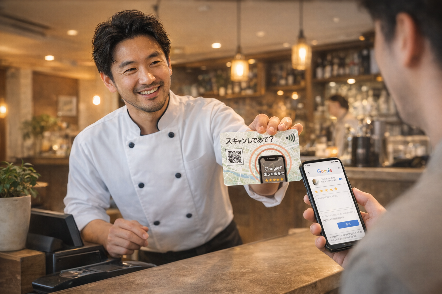 飲食店での利用シーン